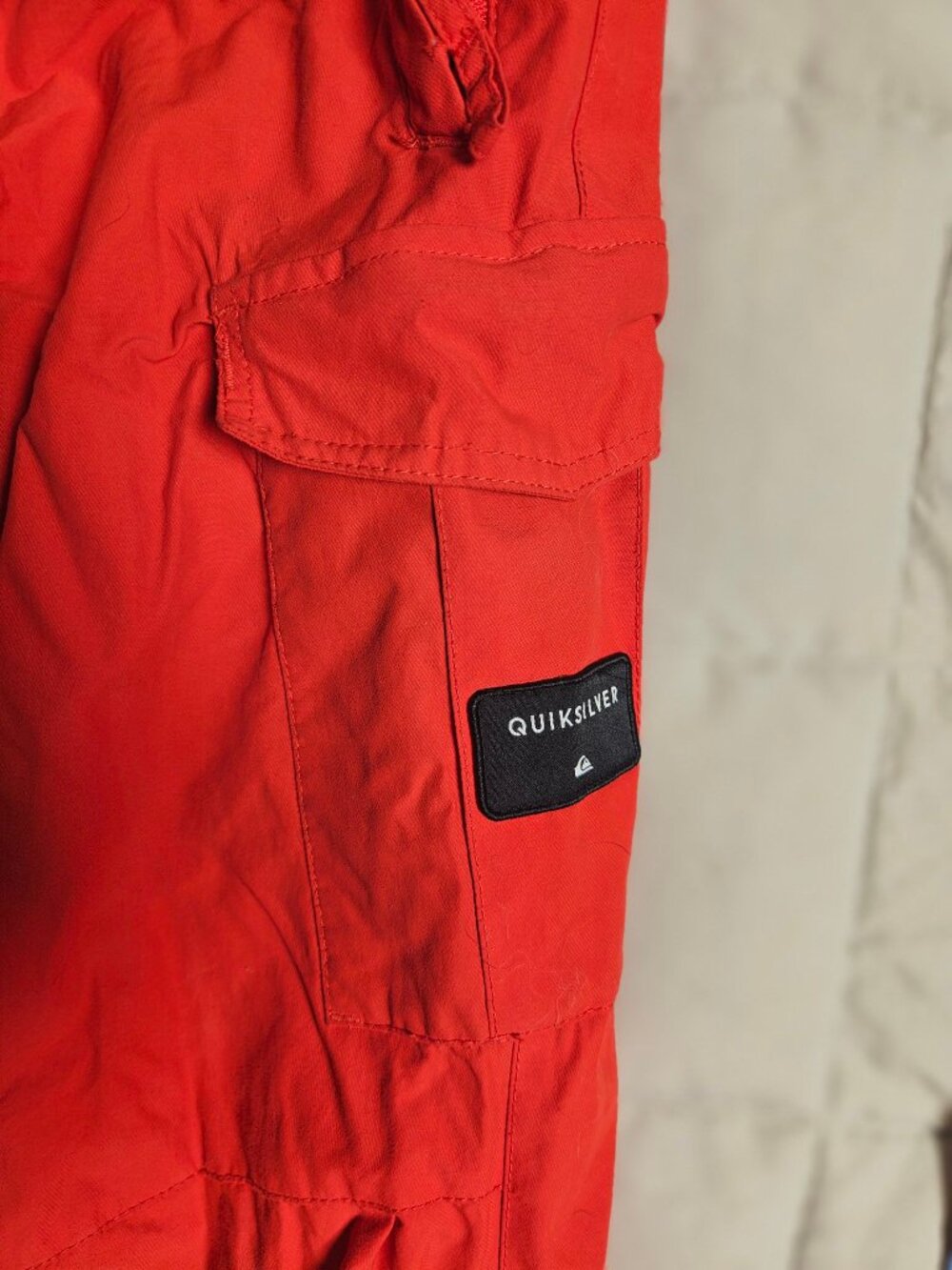Quiksilver Snow Pants Adult S Youth L Burnt Orange Cargo Ski Snowboard
